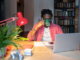 A young man taking coffee while working remotely. Image used for illustrating a blog post tagged remote jobs productivity hacks