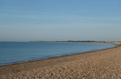 A view of the Aldwick Beach Bognor Regis